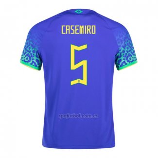 Camiseta Brasil Jugador Casemiro Segunda 2022