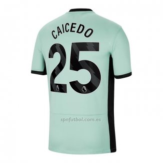 Camiseta Chelsea Jugador Caicedo Tercera 2023-2024