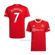 Camiseta Manchester United Jugador Ronaldo Primera 2021-2022