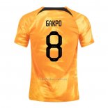 Camiseta Paises Bajos Jugador Gakpo Primera 2022