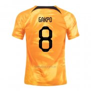 Camiseta Paises Bajos Jugador Gakpo Primera 2022