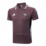 Camiseta Polo del Manchester United 2025-2026 Marron