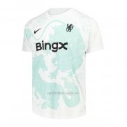 Camiseta Pre Partido del Chelsea 2025-2026 Blanco Verde