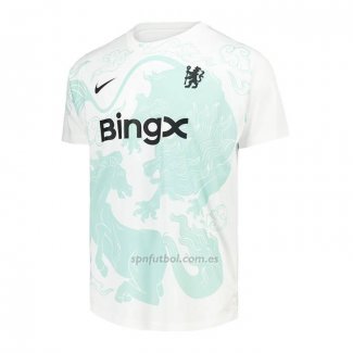 Camiseta Pre Partido del Chelsea 2025-2026 Blanco Verde