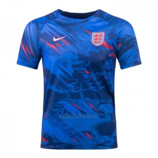 Camiseta Pre Partido del Inglaterra 2022 Azul