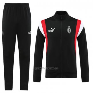 Chandal de Chaqueta del AC Milan 2023-2024 Negro