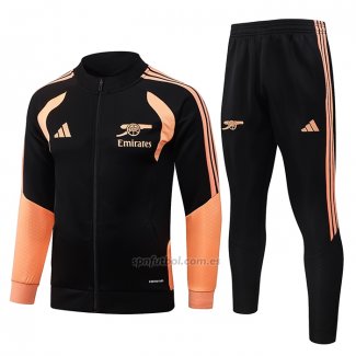 Chandal de Chaqueta del Arsenal 2026-2027 Negro Naranja
