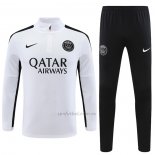 Chandal de Sudadera del Paris Saint-Germain Nino 2023-2024 Blanco