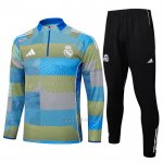 Chandal de Sudadera del Real Madrid 2025-2026 Azul Verde