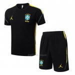 Chandal del Brasil Manga Corta 2026-2027 Negro - Pantalon Corto