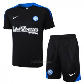 Chandal del Inter Milan Manga Corta 2024-2025 Azul - Pantalon Corto