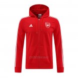 Chaqueta con Capucha del Arsenal 2022-2023 Rojo