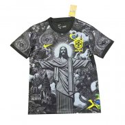 Tailandia Camiseta Brasil Jesus 2024-2025 Negro