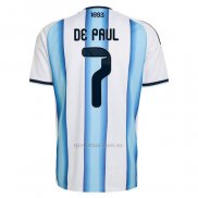 Camiseta Argentina Jugador Rodrigo De Paul Primera 2026