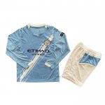 Camiseta Manchester City Primera Manga Larga Nino 2025-2026