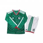 Camiseta Mexico Primera Manga Larga Nino 2026