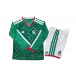 Camiseta Mexico Primera Manga Larga Nino 2026