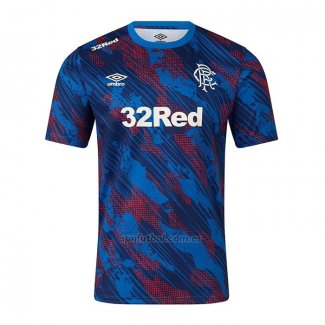 Camiseta Pre Partido del Rangers 2025-2026 Azul