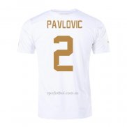 Camiseta Serbia Jugador Pavlovic Segunda 2022