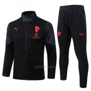 Chandal de Chaqueta del AC Milan Nino 2025-2026 Negro