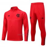 Chandal de Sudadera del Flamengo Nino 2023-2024 Rojo