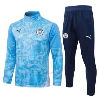 Chandal de Sudadera del Manchester City Nino 2025-2026 Azul