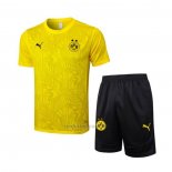 Chandal del Borussia Dortmund Manga Corta 2024-2025 Amarillo - Pantalon Corto