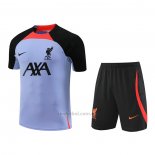 Chandal del Liverpool Manga Corta 2022-2023 Purpura - Pantalon Corto