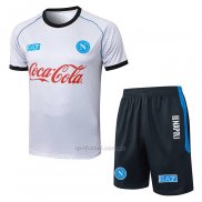 Chandal del Napoli Manga Corta 2025-2026 Blanco - Pantalon Corto