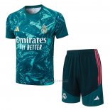 Chandal del Real Madrid Manga Corta 2026-2027 Verde - Pantalon Corto