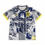Tailandia Camiseta Brasil Jesus 2025-2026 Gris