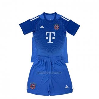 Camiseta Bayern Munich Portero Nino 2025-2026 Azul