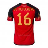 Camiseta Belgica Jugador De Ketelaere Primera 2022