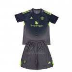 Camiseta Manchester United Portero Segunda Nino 2025-2026 Negro