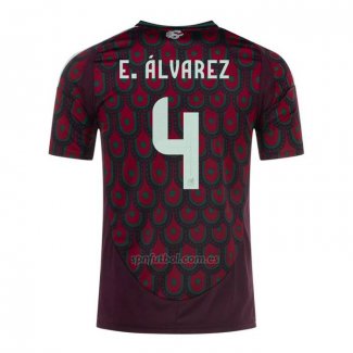 Camiseta Mexico Jugador E.Alvarez Primera 2024