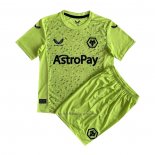 Camiseta Wolves Portero Segunda Nino 2023-2024