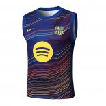 Camiseta de Entrenamiento Barcelona Sin Mangas 2025-2026 Azul Amarillo