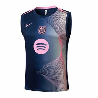 Camiseta de Entrenamiento Barcelona Sin Mangas 2025-2026 Negro Rosa
