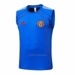 Camiseta de Entrenamiento Manchester United Sin Mangas 2025-2026 Azul