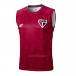 Camiseta de Entrenamiento Sao Paulo Sin Mangas 2025-2026 Rojo