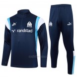 Chandal de Sudadera del Olympique Marsella 2023-2024 Azul Oscuro