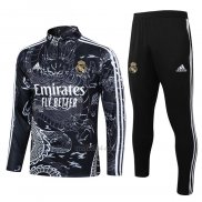 Chandal de Sudadera del Real Madrid Nino 2023-2024 Negro