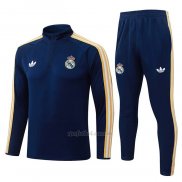 Chandal de Sudadera del Real Madrid Nino 2026-2027 Azul