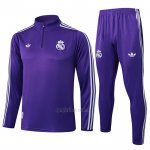 Chandal de Sudadera del Real Madrid Nino 2025-2026 Purpura