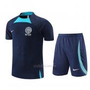 Chandal del Inter Milan Manga Corta 2022-2023 Azul - Pantalon Corto