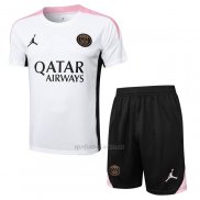 Chandal del Paris Saint-Germain Jordan Manga Corta 2024-2025 Blanco - Pantalon Corto