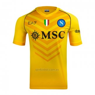 Tailandia Camiseta Napoli Portero 2023-2024 Amarillo