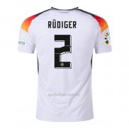Camiseta Alemania Jugador Rudiger Primera 2024