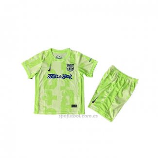 Camiseta Barcelona Coldplay Tercera Nino 2024-2025