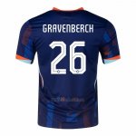 Camiseta Paises Bajos Jugador Gravenberch Segunda 2024-2025